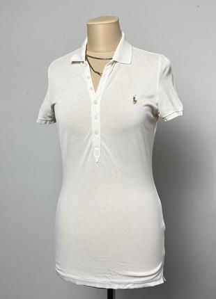 Вінтажне подовжене поло оригінал polo ralph lauren women's slim fit polo shirt4 фото