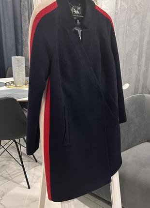 Комбинированное полу - пальто из 50% шерсти, 20%-альпаки.5 фото