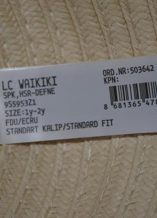 1-2/2-4 года фирменная обалденная соломенная шляпа шляпок lc waikiki вайки9 фото