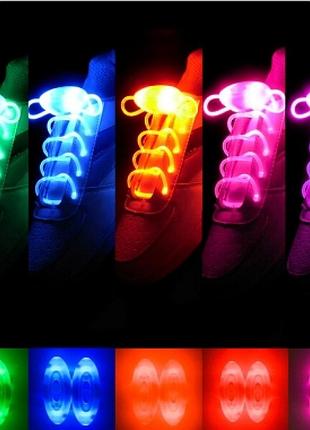 Led шнурки що світяться шнурки світлові світлодіодні (пара)