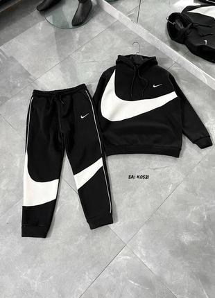 Чоловічий спортивний костюм мужской спортивный трикотажный костюм nike big swoosh