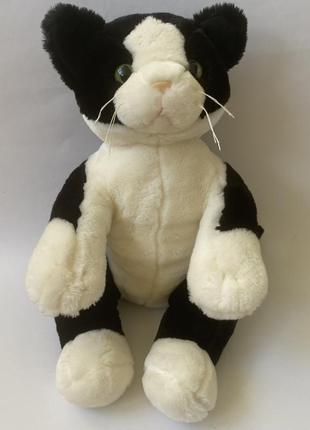 М'яка іграшка великий сиамський кіт із блискучими вічками8 фото