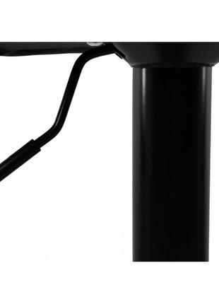 Барний стілець зі спинкою bonro b-087 чорний (чорна основа)7 фото