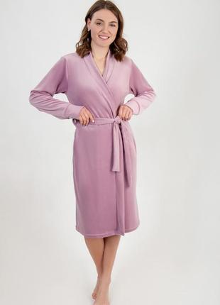 6 кольорів 🌈 жіночий велюровий халат з поясом, халатик для жінок з велюру4 фото