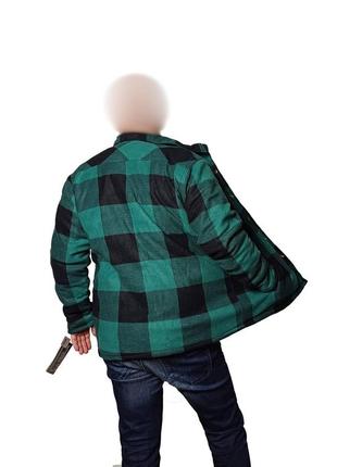 Флісова куртка-сорочка в клітинку розмір l4 фото