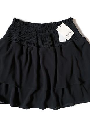 Шифоновая юбка b.young hitta skirt черного цвета, s/m6 фото