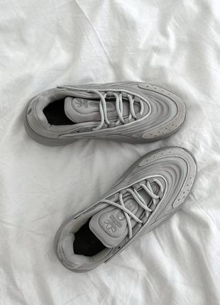Кроссовки женские adidas ozelia white grey адидас оделиа текстиль + замша хит продажа6 фото