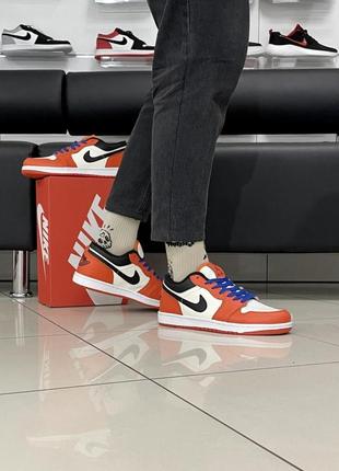 Кроссовки nike air jordan 1 low (orange)8 фото