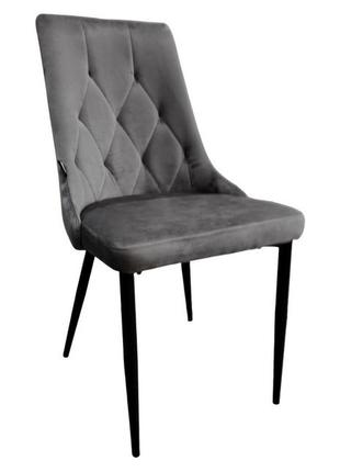 Стілець крісло для кухні, вітальні, кафе bonro b-426 сіре3 фото