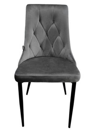 Стілець крісло для кухні, вітальні, кафе bonro b-426 сіре4 фото