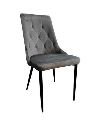 Стілець крісло для кухні, вітальні, кафе bonro b-426 сіре1 фото