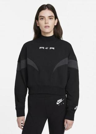 Черный женский оверсайз свитшот худи футболка nike размер s-m