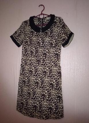 Платье с леопардовым принтом2 фото