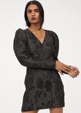 Сукня-футляр чорна з малюнком h&m розмір xl