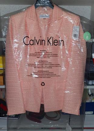 Пиджак, блейзер, жакет, твидовый calvin klein1 фото