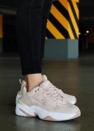 Найк м2к текно кроссовки nike m2k tekno 'beige'3 фото