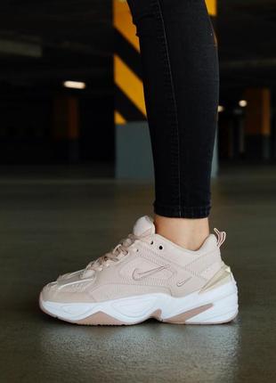 Найк м2к текно кроссовки nike m2k tekno 'beige'4 фото