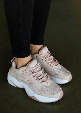 Найк м2к текно кроссовки nike m2k tekno 'beige'6 фото