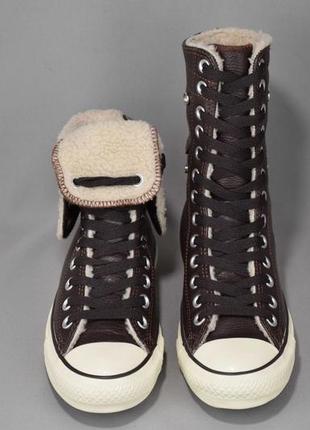 Converse hi winter високі кеди черевики жіночі зимові зшкіряні індонезія оригінал 36.5 р/23 см5 фото