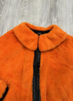 Жіноча куртка коротка, жовтогаряча, еко хутро, shein curve, розмір 2xl3 фото
