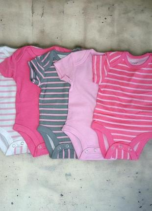 Набор 5 боди hanes для девочки