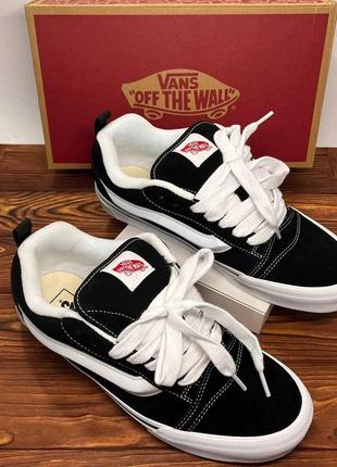 Vans knu skool black white vn000qc6bt1 фото