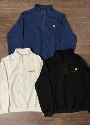 Теплі унісекс зіп-кофти 1/4 carhartt1 фото