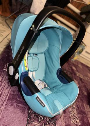 Автокресло britax-romer baby-safe2 i-size lagoon green люлька переноска5 фото