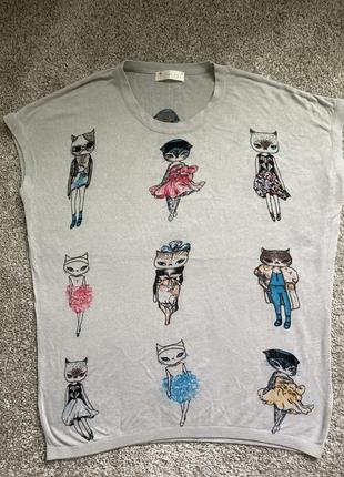 Майка блуза топ  purplish london m-xl  uk