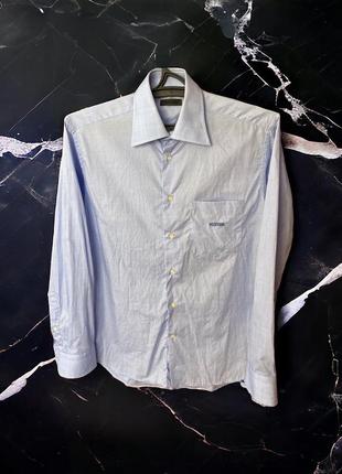 Moschino голуба синя сорочка на довгий рукав 39    15  1/2