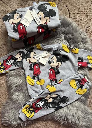 Очень классные новые костюмчики zara с mickey3 фото