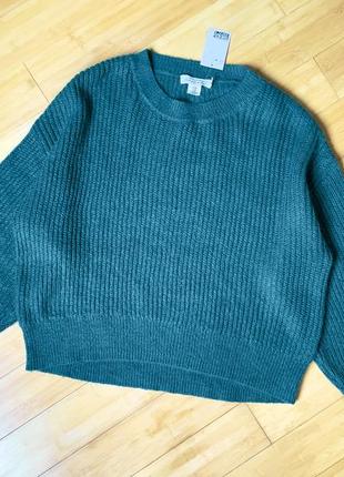Легкий свитер-оверсайз с мохером, колеру морской волны
