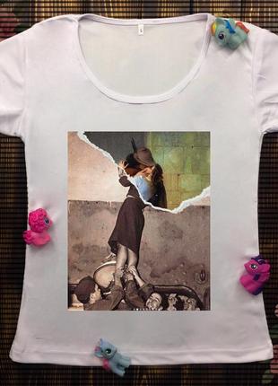 Женские футболки с принтом - картины