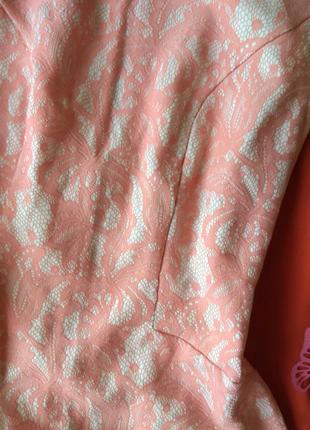 Нарядная блуза/кофта с баской и кружевом dorothy perkins.3 фото