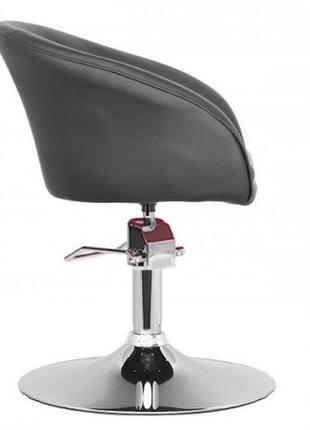 Кресло парикмахерское черного цвета мурат р2 фото