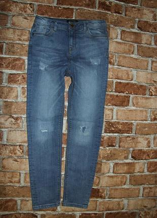 Джинсы девочке стрейч утяжка 11 лет ривер айленд