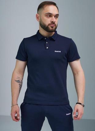 Футболка polo reebok синее