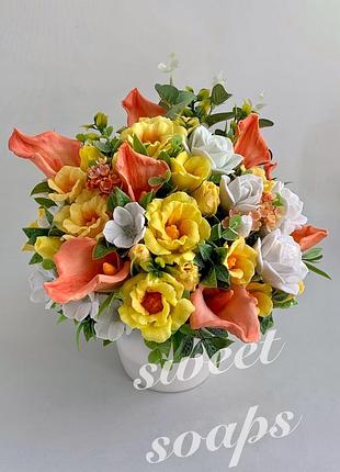 Букет из мыла ручной работы "солнечный"