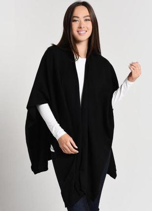 Чорний вовняний кардиган жилетка мантія blumarine шерстяная жилетка-кардиган кардиган каспер кашемировый кардиган кашемировая жилетка