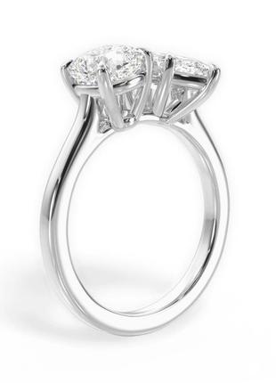 Женское золотое кольцо с бриллиантами 1,50 карат. золото 585/750. лабораторный бриллиант cvd