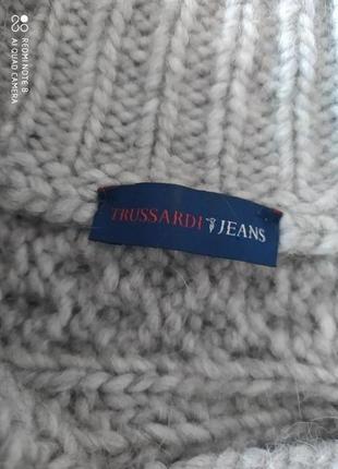 Двубортный кардиган из шерсти trussardi jeans4 фото