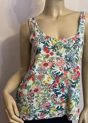 Вискозная принтовая маечка/m/brend h&m