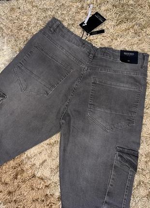 Карго джинсы brave soul skinny с карманами, оригинал5 фото