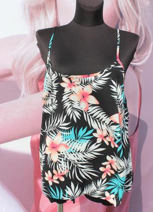 Шифонова майка на бретельках papaya