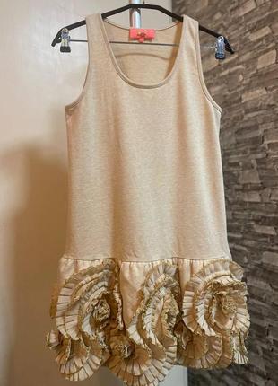 Оригинальное платье из коттона manoush