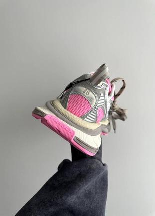 Кроссовки в стиле balenciaga 3xl pink silver premium4 фото