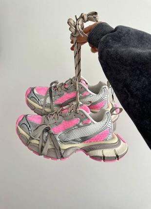 Кроссовки в стиле balenciaga 3xl pink silver premium8 фото