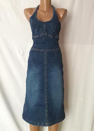 Джинсовый сарафан s-m