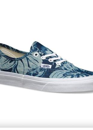 Кеди vans - authentic (indigo tropical) blue/true white