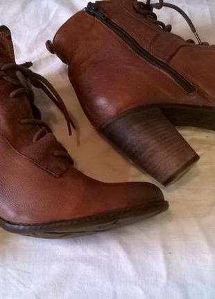 Кожаные ботинки 40 р. 26 см. jones bootmaker утепленные, подошва freeflex ботильоны3 фото